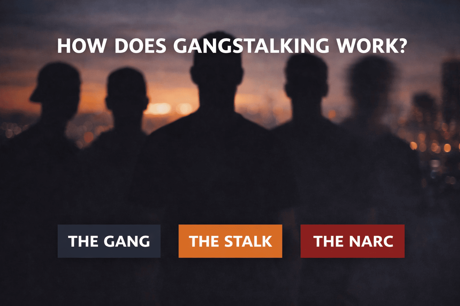 How does gang stalking work illustration