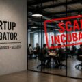 Scam Incubators banner image about startup culture cons