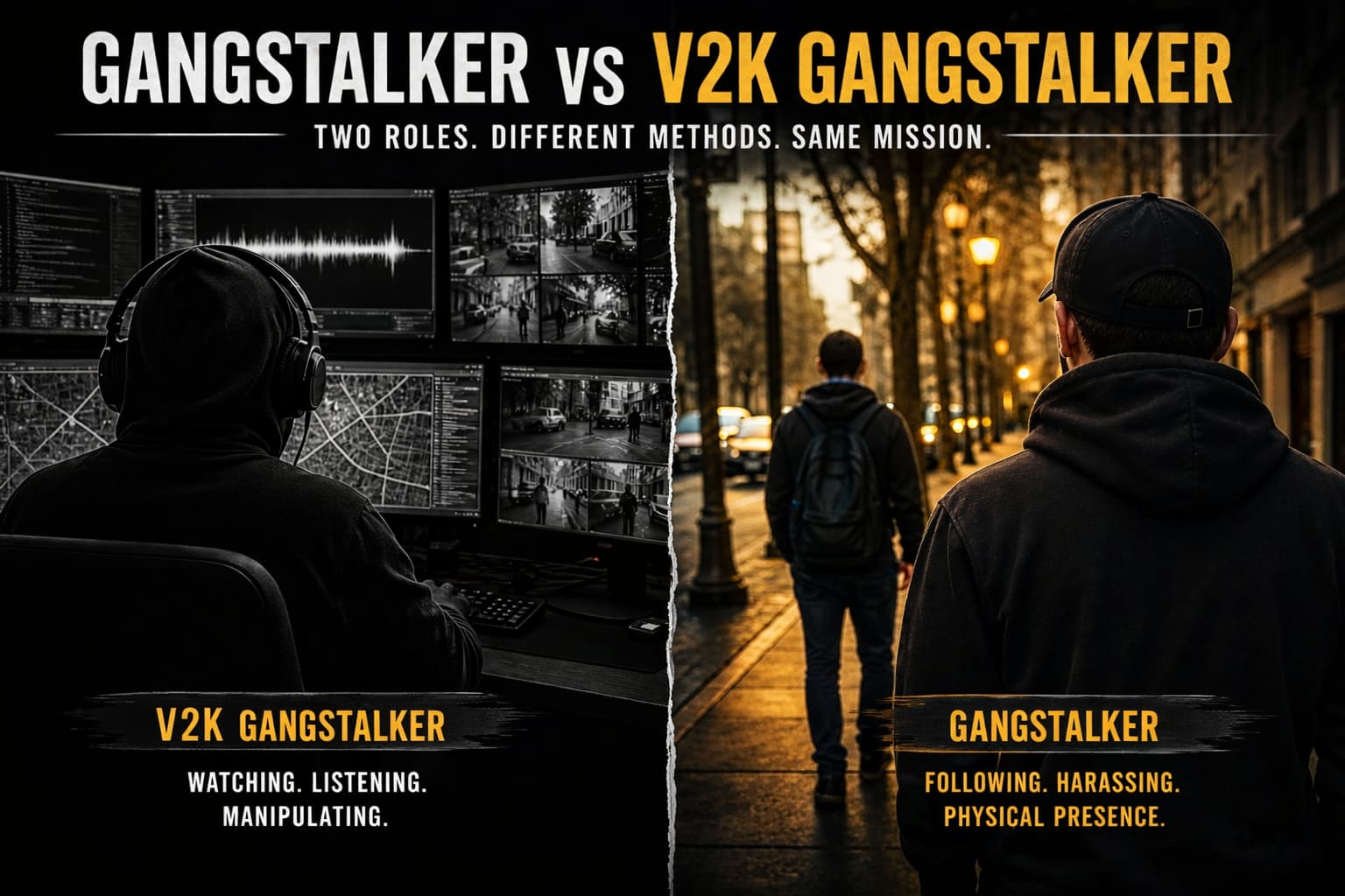 What's The Difference Between GangStalker and V2K GangStalker